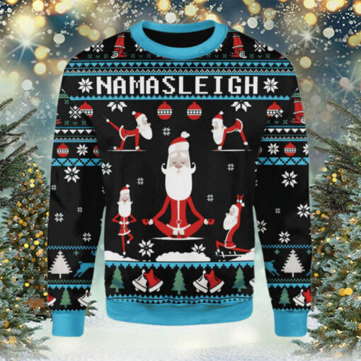 Merry Christmas Gearhomies Namasleigh Santa Ugly Christmas Sweater