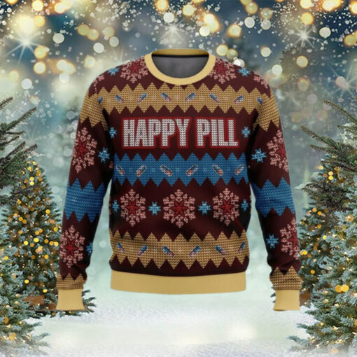 Merry Christmas Happy Pill Ugly Sweater