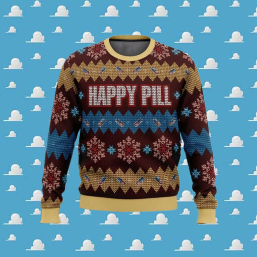 Merry Christmas Happy Pill Ugly Sweater