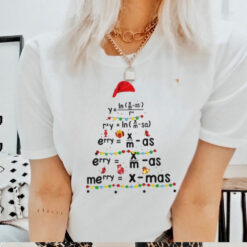 Merry Christmas Shirt, Christmas Tree Tshirt, Math Christmas Shirt