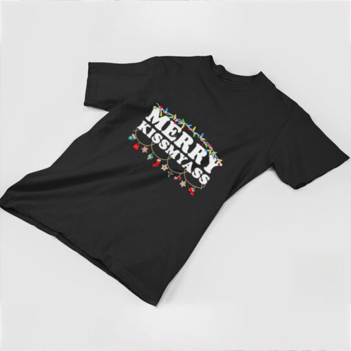 Merry Kissmyass Christmas Lights shirt