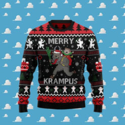 Merry Krampus Ugly Christmas Sweater