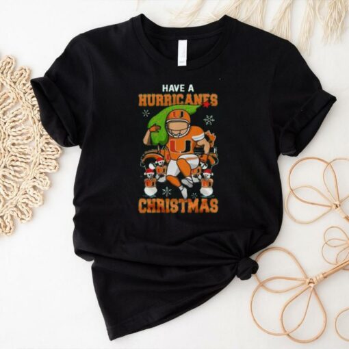 Miami Hurricanes Have A Hurricanes Christmas T Shirt