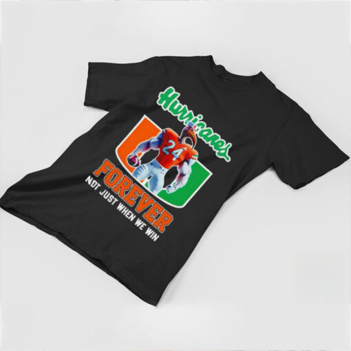 Miami Hurricanes forever not just when we win mascot shirt