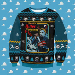 Micheal Myers Killer Christmas Ugly Sweater