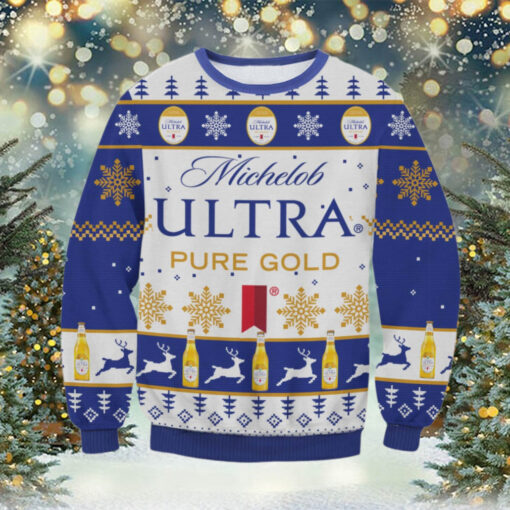 Michelob Ultra Pure Gold Ugly Sweater