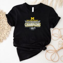 Michigan Wolverines NAVY 2024 Big 10 Field Hockey Champions T Shirt