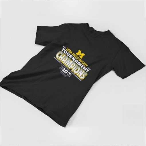 Michigan Wolverines NAVY 2024 Big 10 Field Hockey Champions  T Shirt