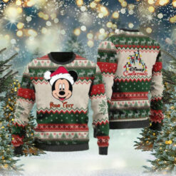 Mickey Santa Personalized Disney Cartoon Lover Christmas Gift Ugly Christmas Sweater Gift For Holiday 2024