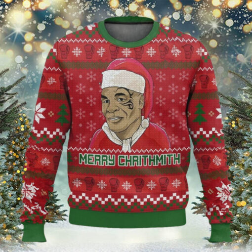 Mike Tyson Merry Chrithmith Ugly Sweater