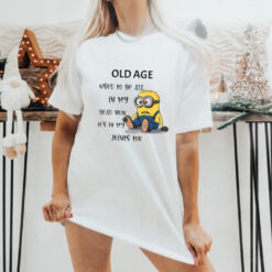 Minion old age used to be all in my head my head now shirt