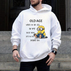 Minion old age used to be all in my head my head now shirt