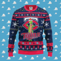 Minnesota Twins Funny Grinch Ugly Christmas Sweater