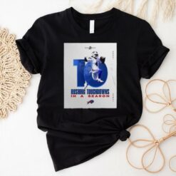 NFL Buffalo Bills James Cook 10 Rushing Touchdowns In A Season Signature Poster T shirt