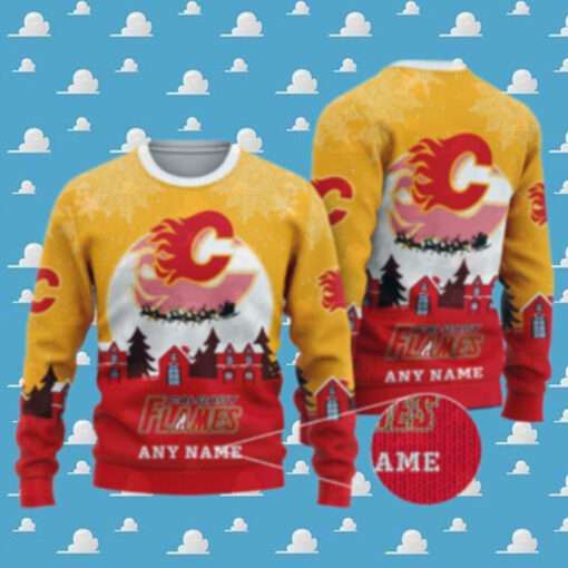 NHL Calgary Flames Special Christmas Ugly Sweater – Narides