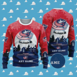 NHL Columbus Blue Jackets Special Christmas Ugly Sweater – Narides