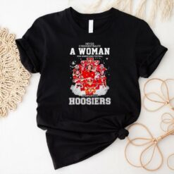 Never underestimate a woman who understands football and loves Hoosiers players T shirt