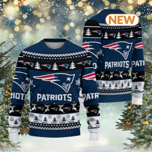 New England Patriots Football Christmas Ugly Sweater