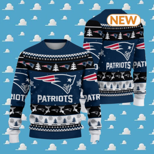 New England Patriots Football Christmas Ugly Sweater