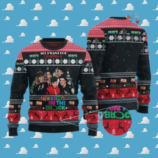 New Kids On The Block Funky Fulky Chirstmas Gifts 2024 Xmas For Family And Friends Ugly Sweater