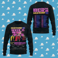 New Kids On The Block Magic Summer 2024 40th Anniverasry Chirstmas Gifts 2024 Xmas For Family And Friends Ugly Sweater