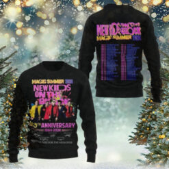 New Kids On The Block Magic Summer 2024 40th Anniverasry Chirstmas Gifts 2024 Xmas For Family And Friends Ugly Sweater