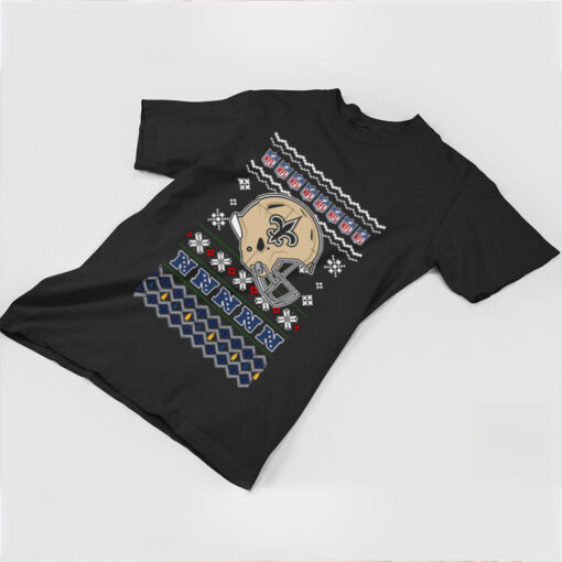 New Orleans Saints Christmas NFL football Christmas helmet shirt