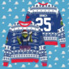 Los Angeles Rams x Grinch NFL Dr. Seuss How the Grinch Stole Christmas with Super Bowl Trophy Ugly Christmas Sweater Red