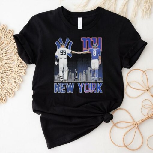 New York Yankees Aaron Judge X New York Giants Daniel Jones Shirt