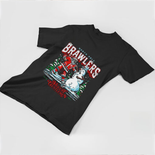 North Pole Brawlers Violent Gentlemen Christmas 2024 Shirt