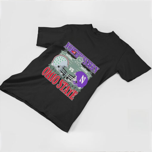 Northwestern Wildcats vs Ohio State Buckeyes National American Wrigley Field Series 2024 Shirt