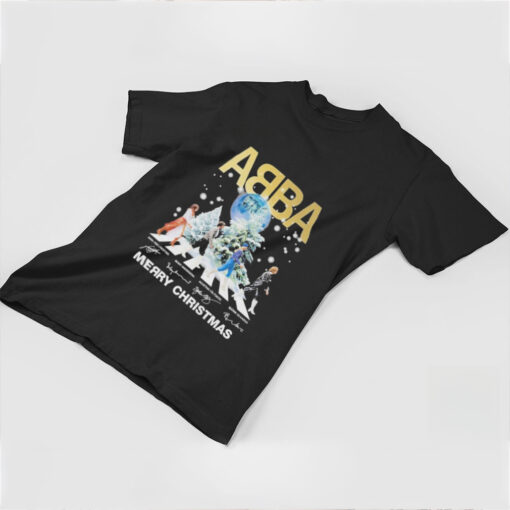 Official Abba Band Merry Christmas Signature Shirt