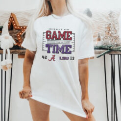 Official Alabama Crimson Tide Wins Lsu Tigers 2024 Game Time Final Score 42 13 Shirt