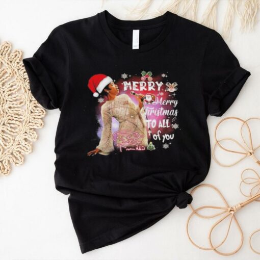 Official Aretha Franklin Merry Christmas To All Of You Shirt