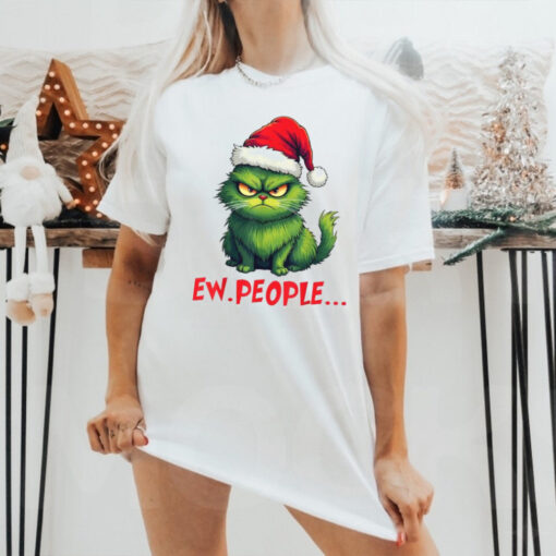 Official Cat ew people meowy cat Christmas 2024 T shirt