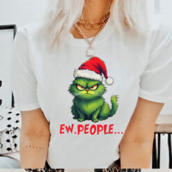 Official Cat ew people meowy cat Christmas 2024 T shirt