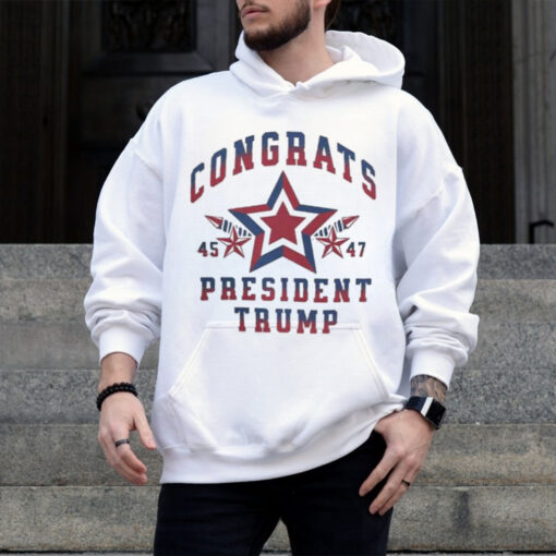 Official Congrats President Trump 45 47 Election Victory Shirt