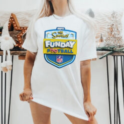 Official ESPN The Simpsons Funday NFL Football 2024 Logo T shirt