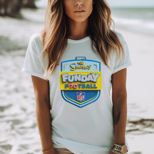 Official ESPN The Simpsons Funday NFL Football 2024 Logo T shirt