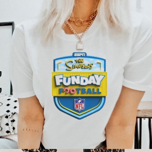 Official ESPN The Simpsons Funday NFL Football 2024 Logo T shirt