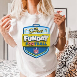 Official ESPN The Simpsons Funday NFL Football 2024 Logo T shirt