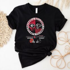 Official Georgia Bulldogs On Saturdays x Atlanta Falcons On Sunday Logo 2024 Shirt