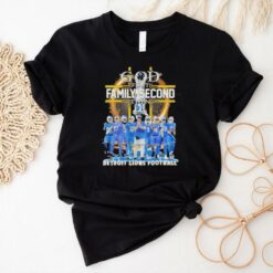 Official God First Family Second Then Detroit Lions Football Signature Shirt