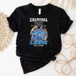 Official Grandma Doesn’t Usually Yell But When She Does Her Detroit Lions Are Playing Signatures 2024 Shirt