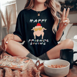 Official Happy Friendsgiving Fall Autumn Friends Turkey Thanksgiving T Shirt