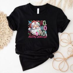 Official Ho ho hold my stethoscope Christmas nurse santa claus 2024 T shirt