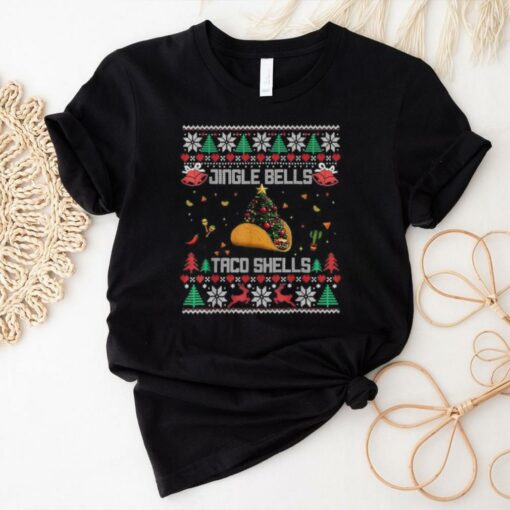 Official Jingle bells taco shells family Christmas 2024 T shirt