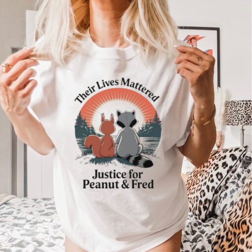 Official Justice For Peanut The Squirrel Justice For Fred The Raccoon Trending Design T Shirt