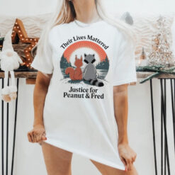 Official Justice For Peanut The Squirrel Justice For Fred The Raccoon Trending Design T Shirt