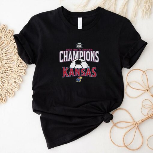 Official Kansas Jayhawks 2024 Big 12 Women’s Soccer Tournament Champions T Shirt